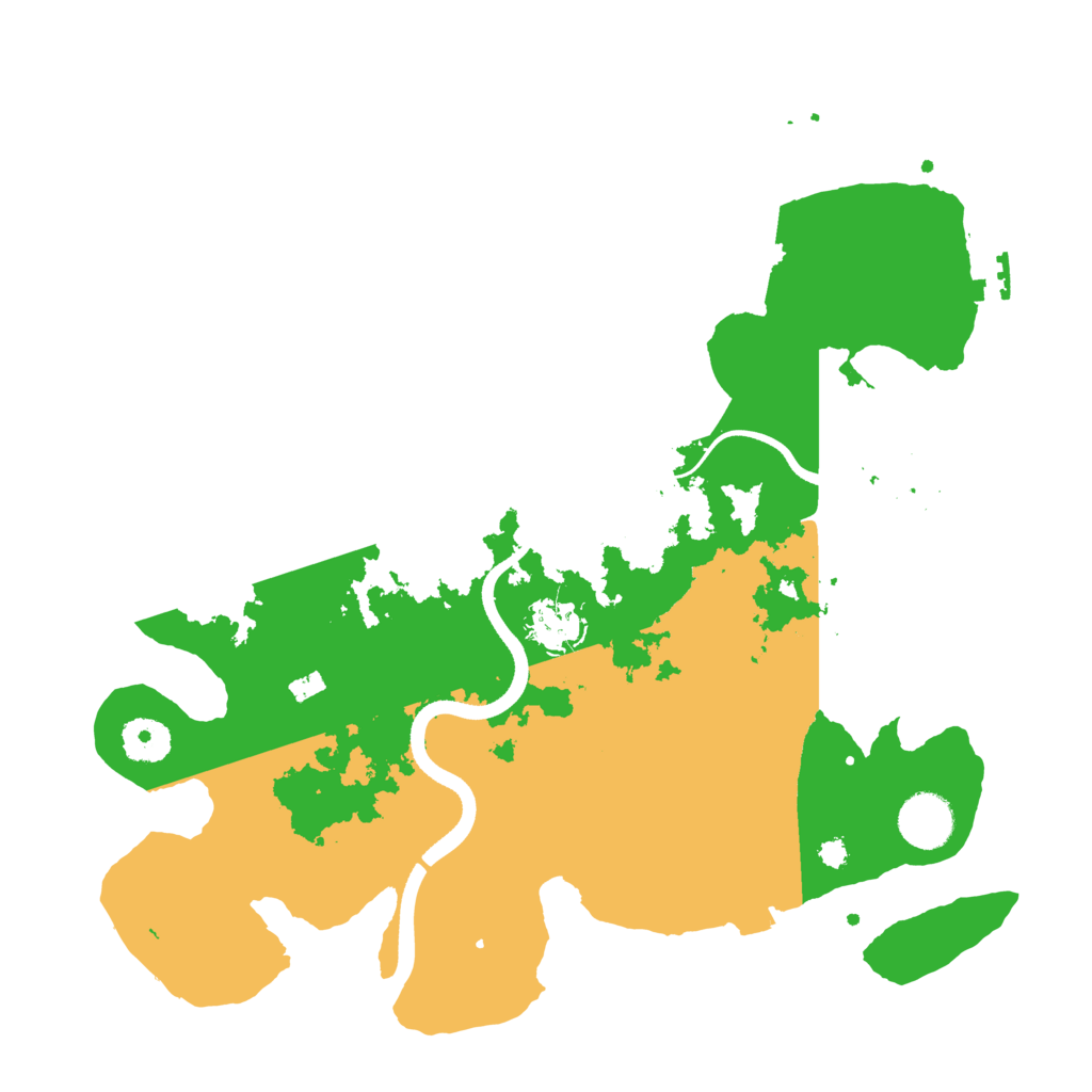 Biome Rust Map: Procedural Map, Size: 3500, Seed: 74654