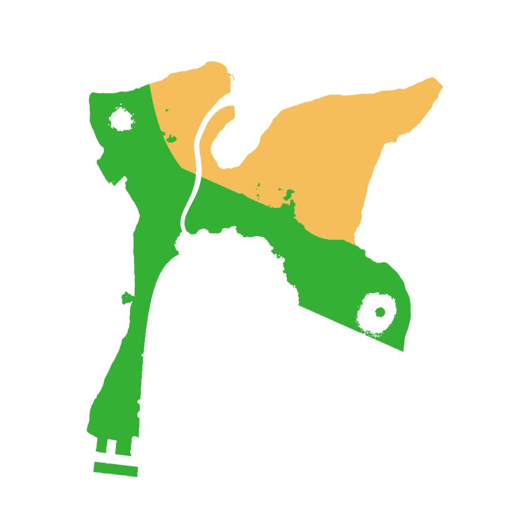 Biome Rust Map: Procedural Map, Size: 2000, Seed: 67383243