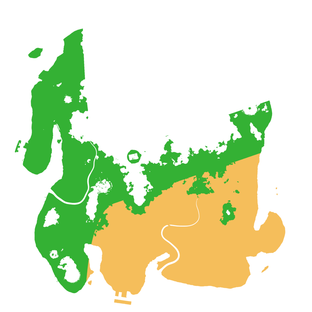 Biome Rust Map: Procedural Map, Size: 3700, Seed: 5122024