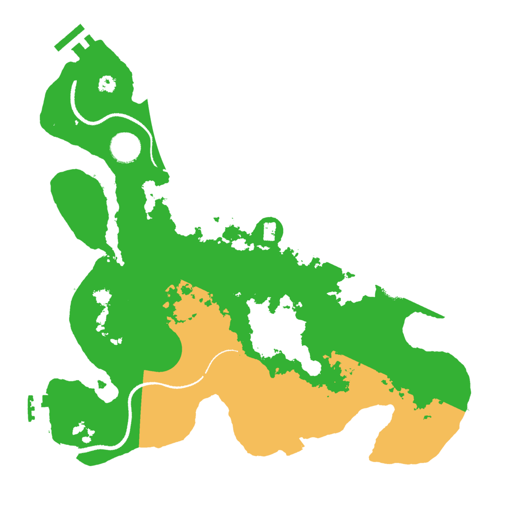Biome Rust Map: Procedural Map, Size: 3000, Seed: 3214876