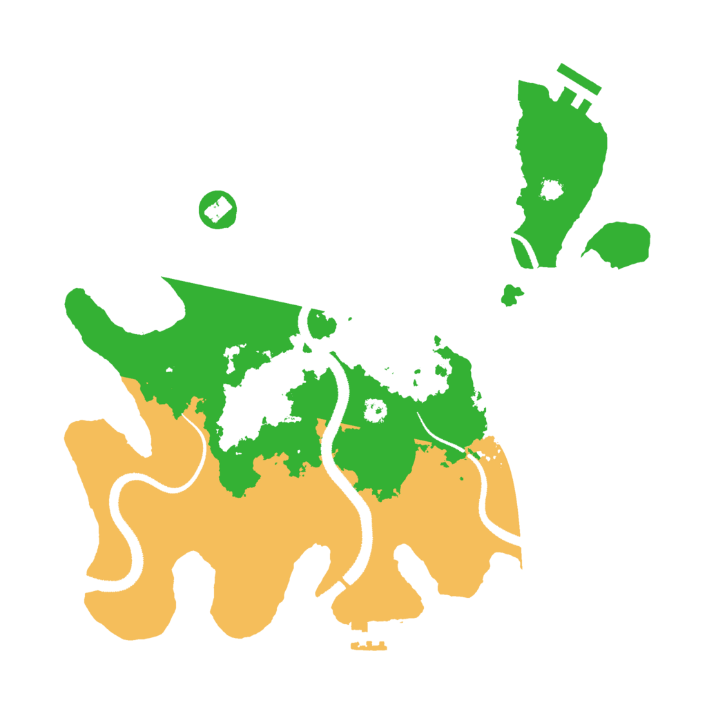 Biome Rust Map: Procedural Map, Size: 3000, Seed: 11154