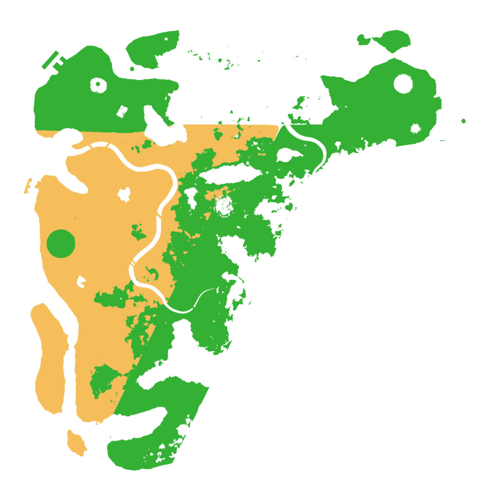 Biome Rust Map: Procedural Map, Size: 4600, Seed: 10