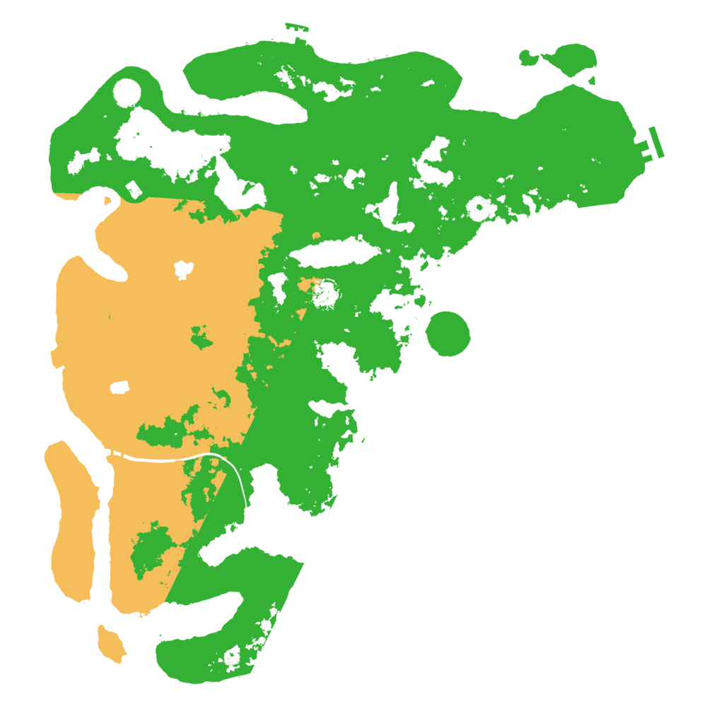 Biome Rust Map: Procedural Map, Size: 4600, Seed: 10