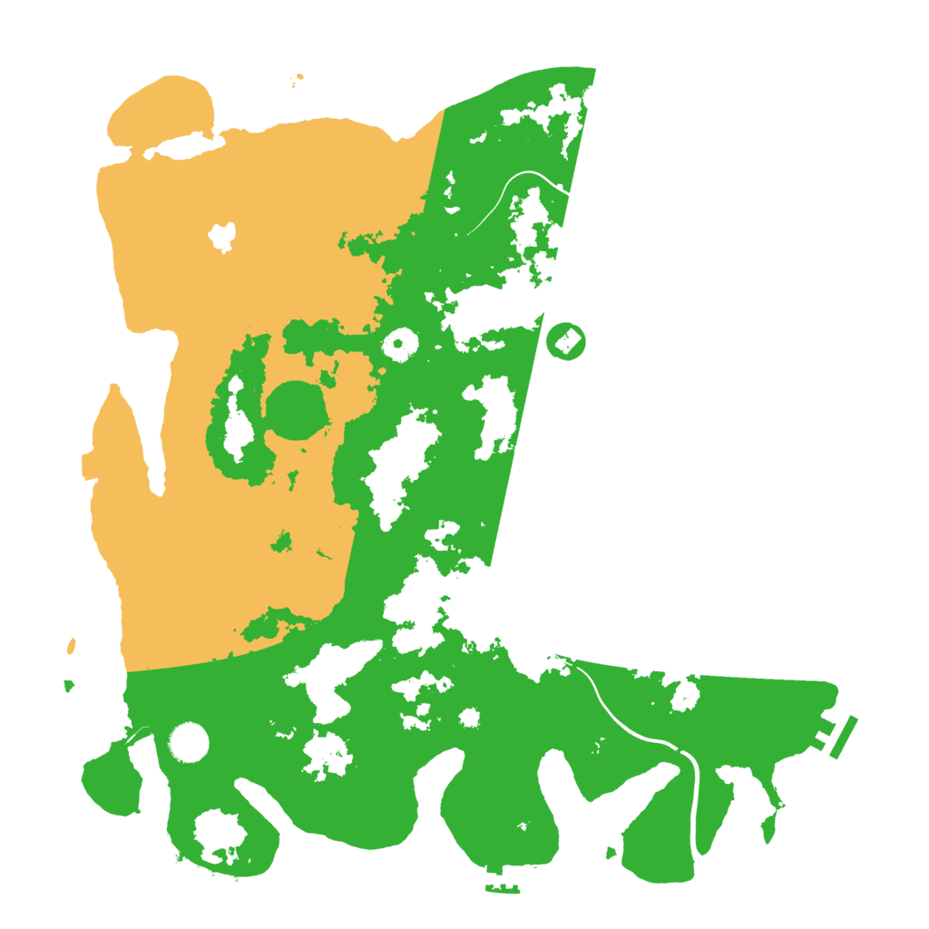 Biome Rust Map: Procedural Map, Size: 4096, Seed: 2047255213