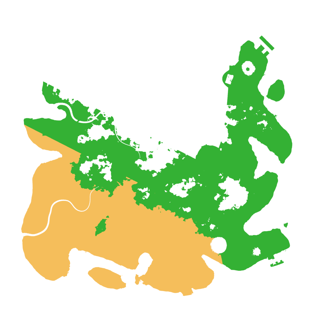 Biome Rust Map: Procedural Map, Size: 3500, Seed: 692132