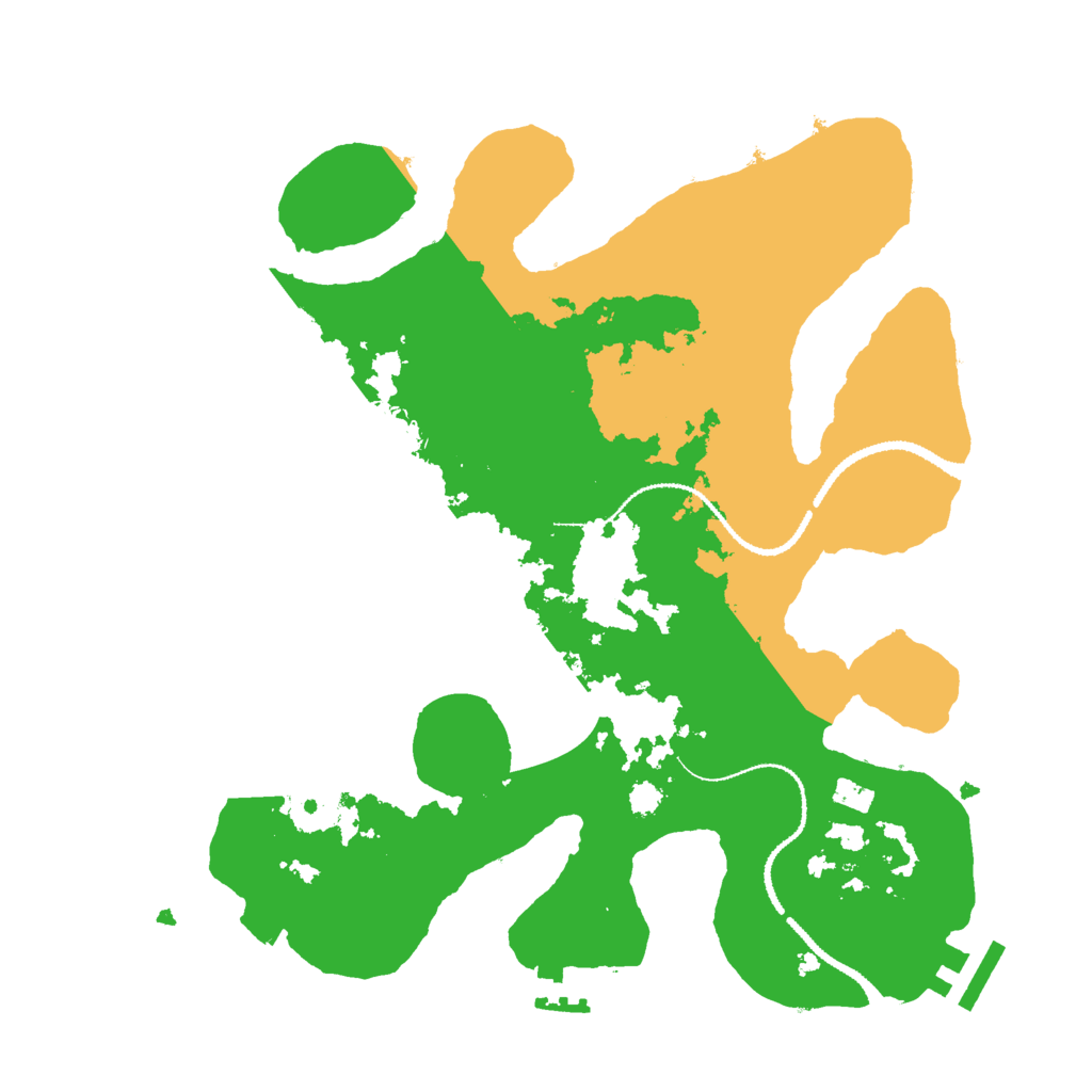 Biome Rust Map: Procedural Map, Size: 3000, Seed: 61943