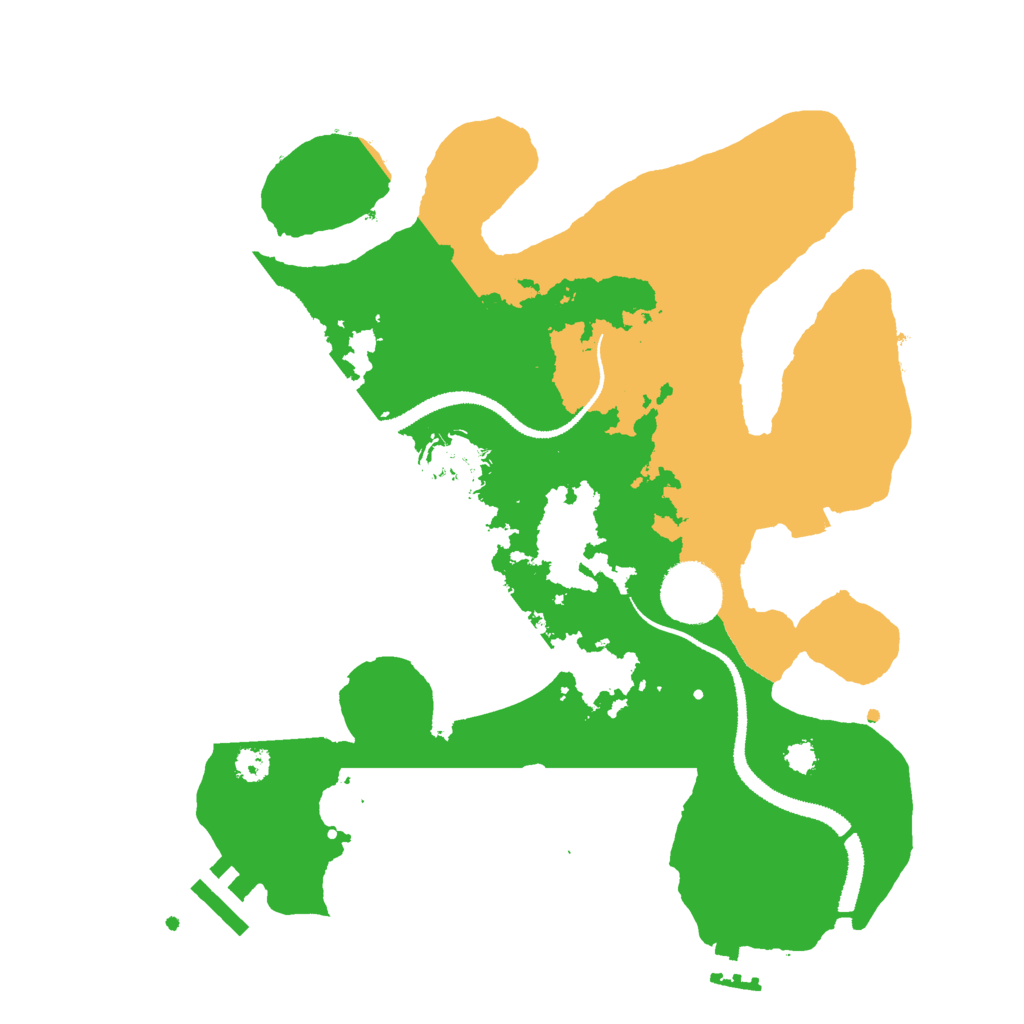Biome Rust Map: Procedural Map, Size: 3000, Seed: 61943