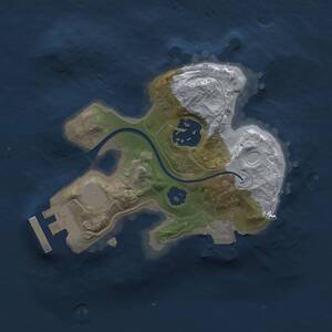 Thumbnail Rust Map: Procedural Map, Size: 1750, Seed: 123, 3 Monuments