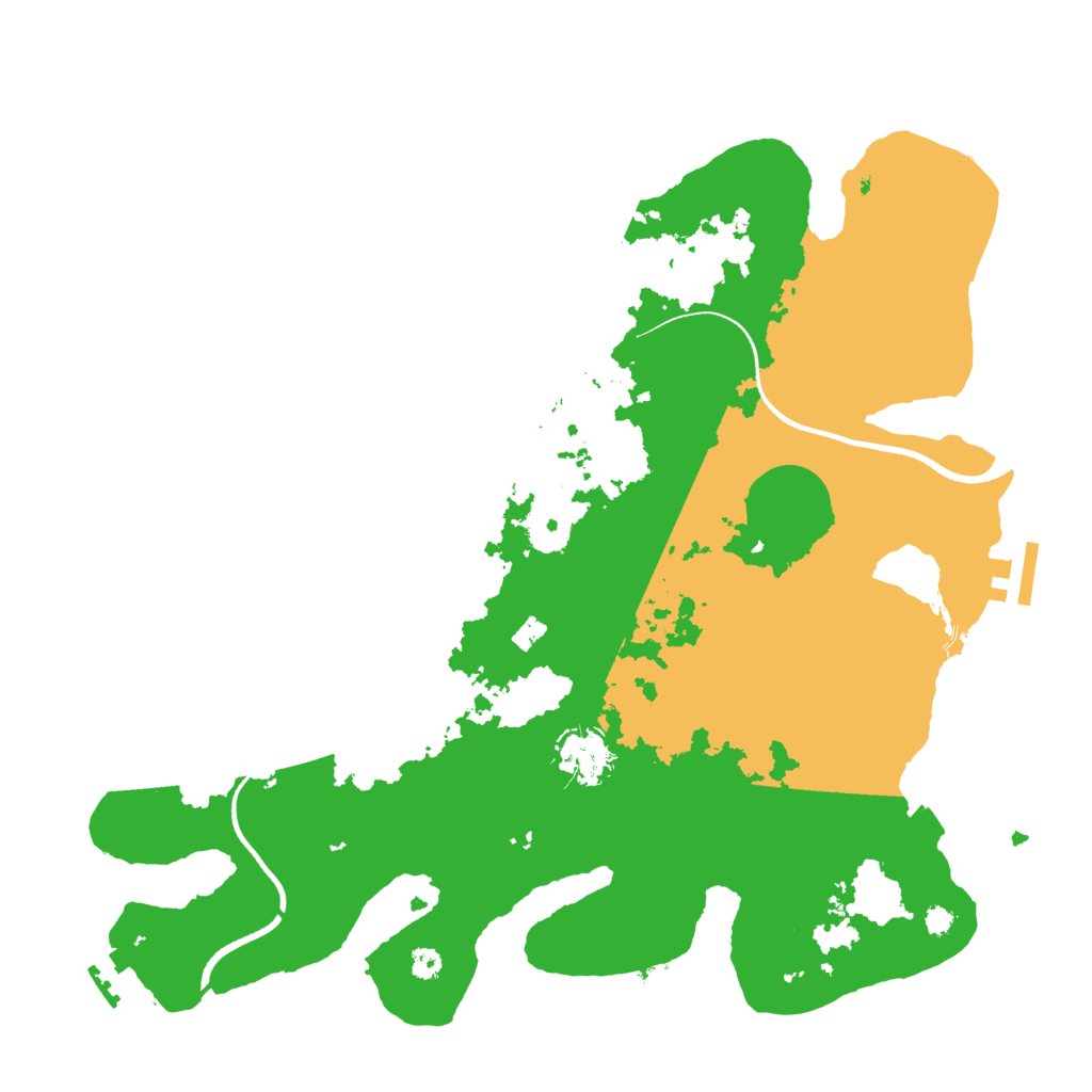 Biome Rust Map: Procedural Map, Size: 3500, Seed: 444295120