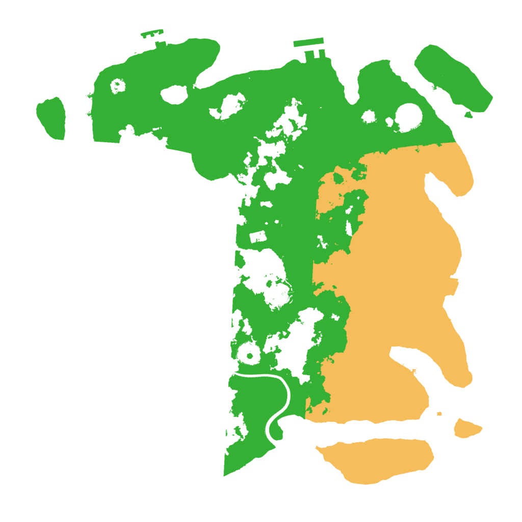 Biome Rust Map: Procedural Map, Size: 3500, Seed: 334557582