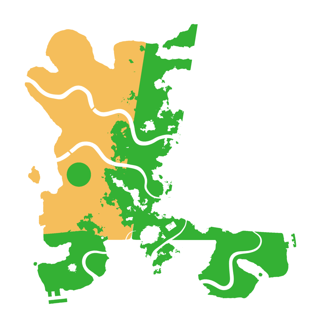 Biome Rust Map: Procedural Map, Size: 3500, Seed: 925121038