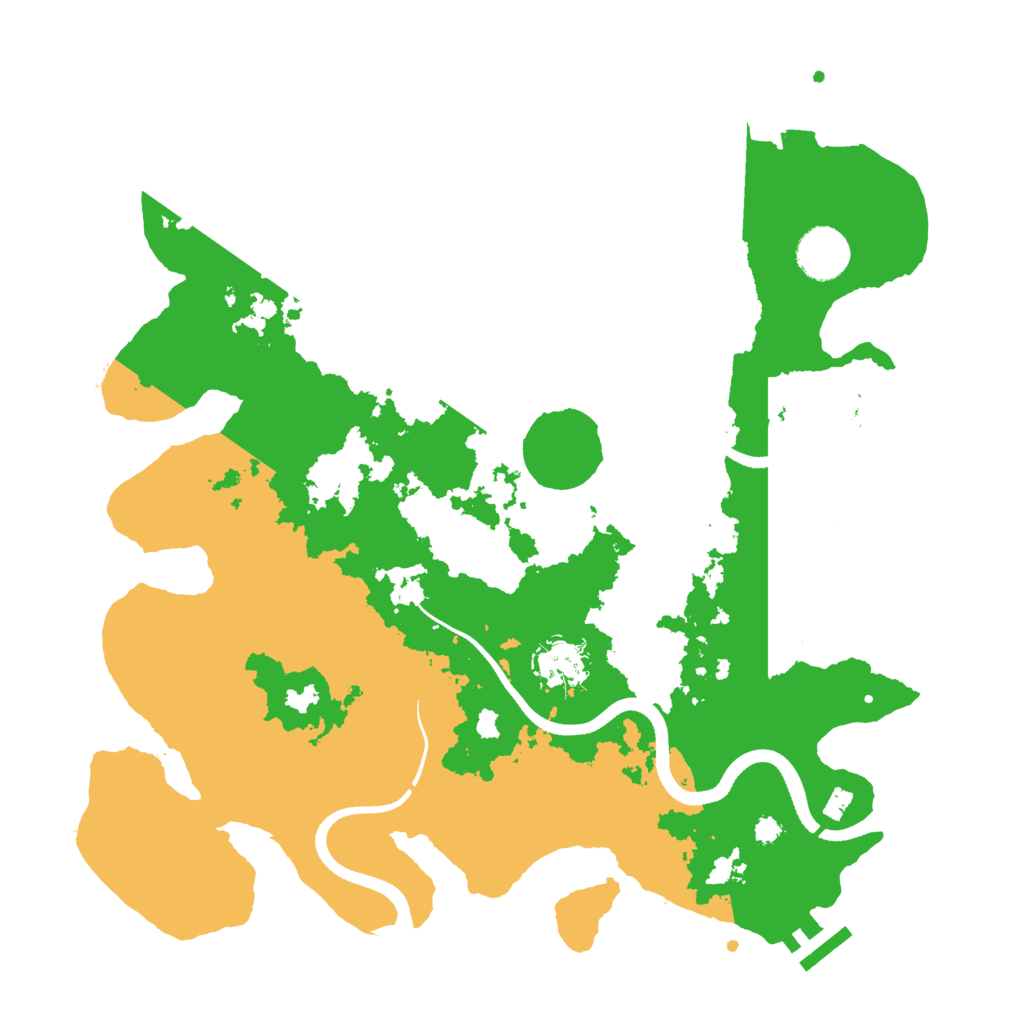 Biome Rust Map: Procedural Map, Size: 3500, Seed: 6792345