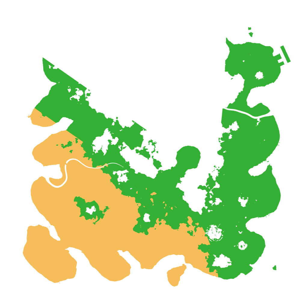 Biome Rust Map: Procedural Map, Size: 3500, Seed: 6792345