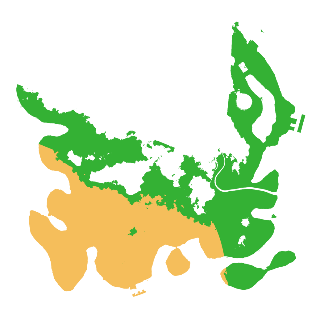 Biome Rust Map: Procedural Map, Size: 3500, Seed: 870511136