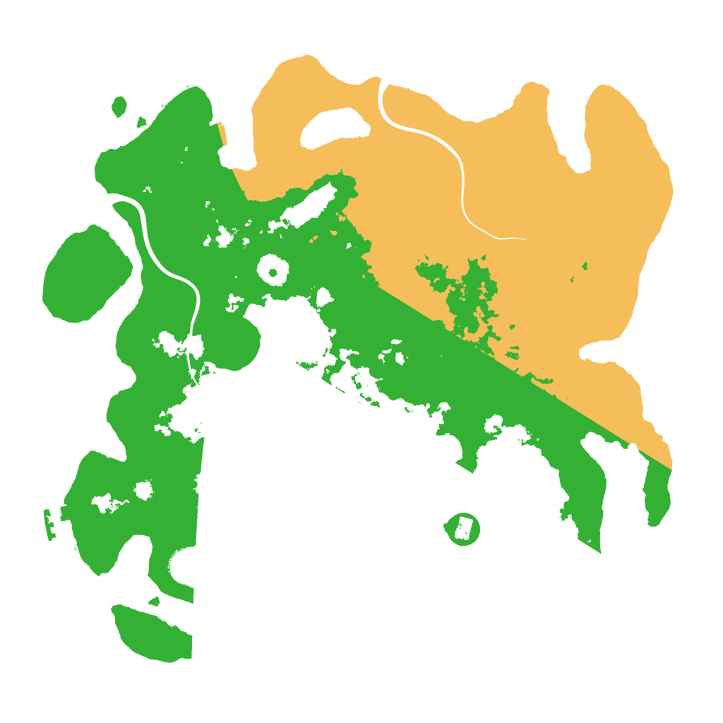 Biome Rust Map: Procedural Map, Size: 3500, Seed: 719492066