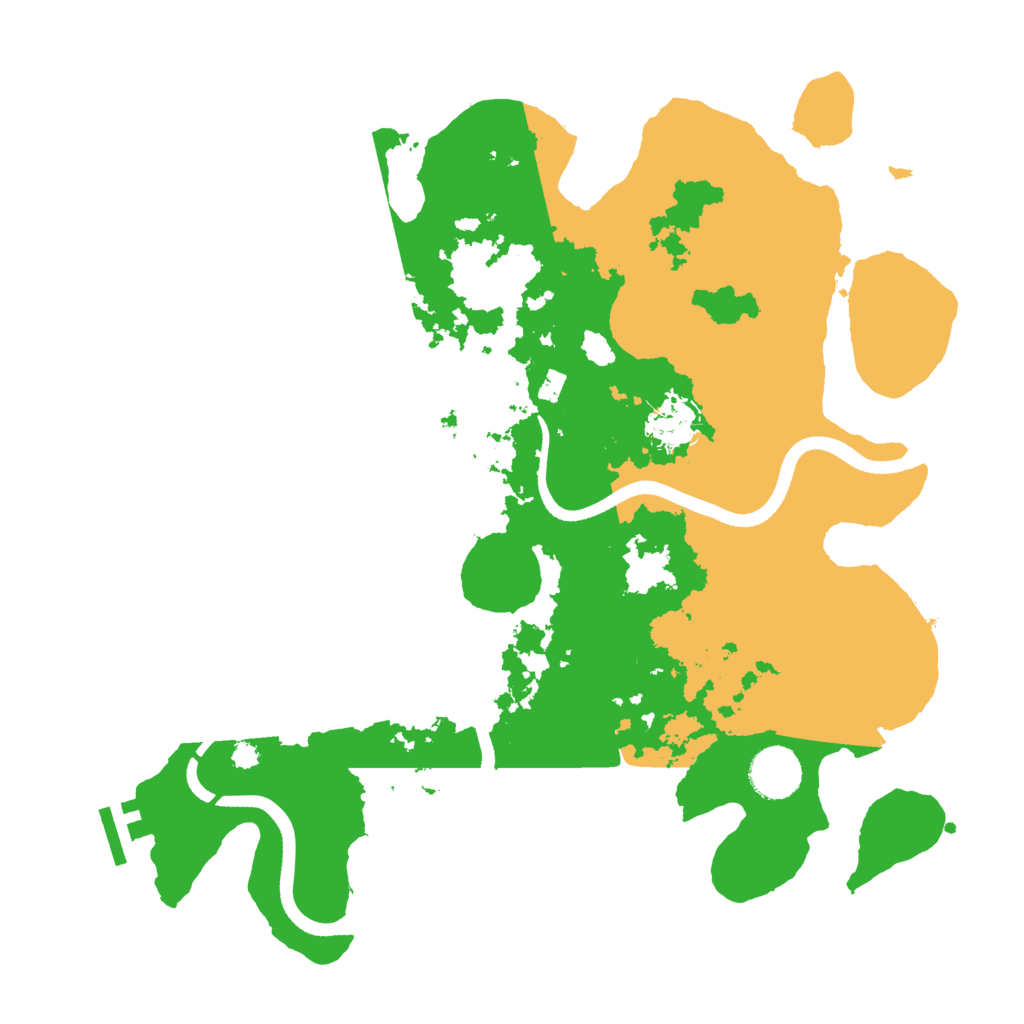 Biome Rust Map: Procedural Map, Size: 3500, Seed: 663370712