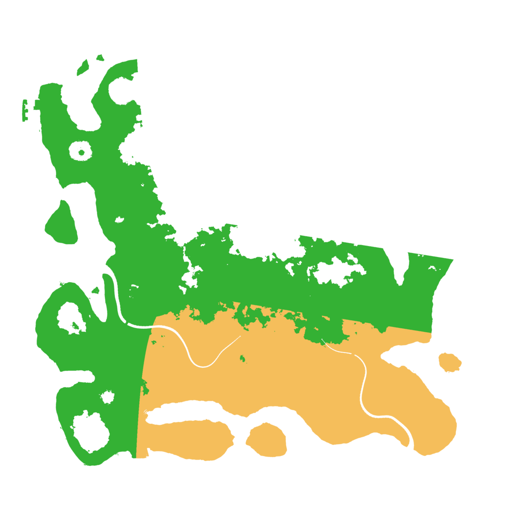 Biome Rust Map: Procedural Map, Size: 3500, Seed: 20241212