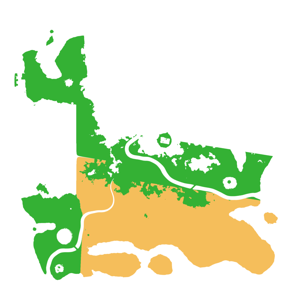 Biome Rust Map: Procedural Map, Size: 3500, Seed: 20241212