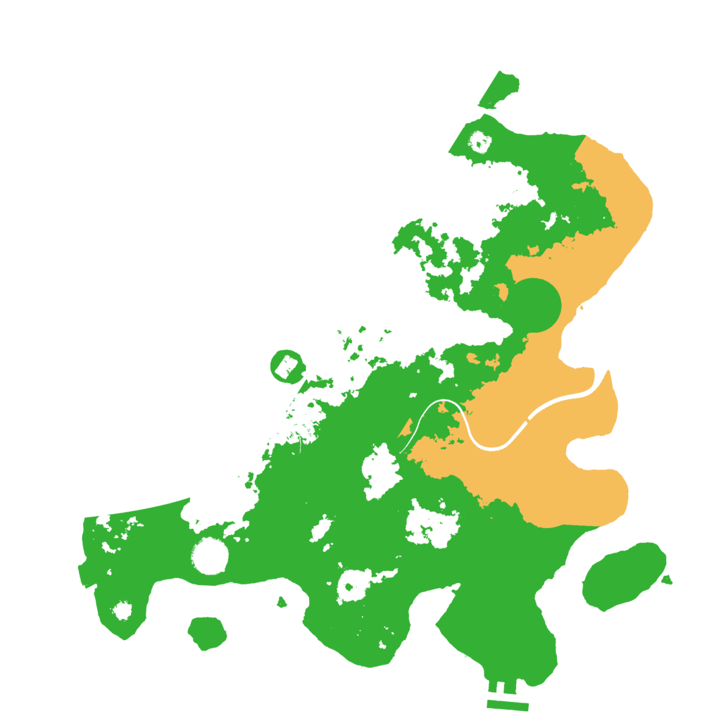 Biome Rust Map: Procedural Map, Size: 3500, Seed: 240785214