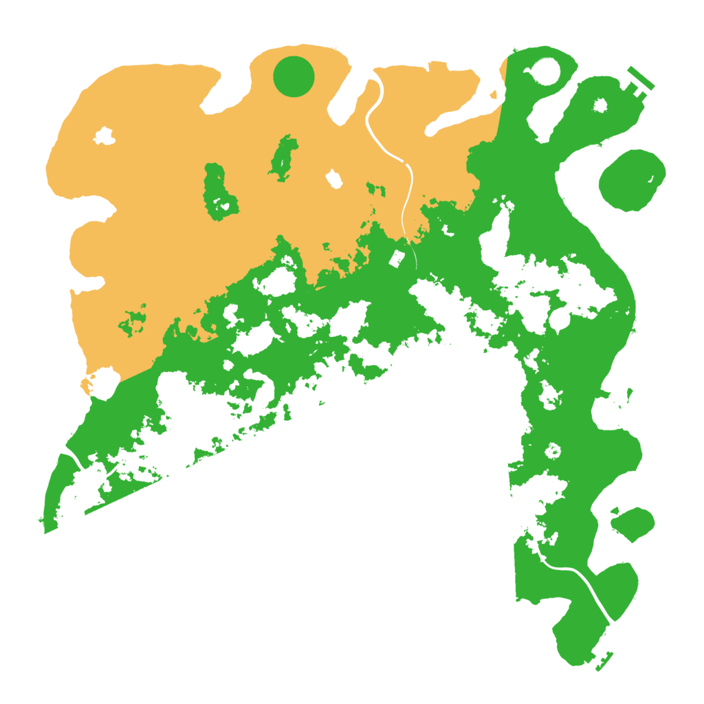 Biome Rust Map: Procedural Map, Size: 4500, Seed: 2000309851