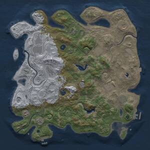 Thumbnail Rust Map: Procedural Map, Size: 4250, Seed: 949165, 16 Monuments