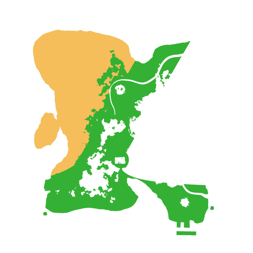 Biome Rust Map: Procedural Map, Size: 2600, Seed: 165280810