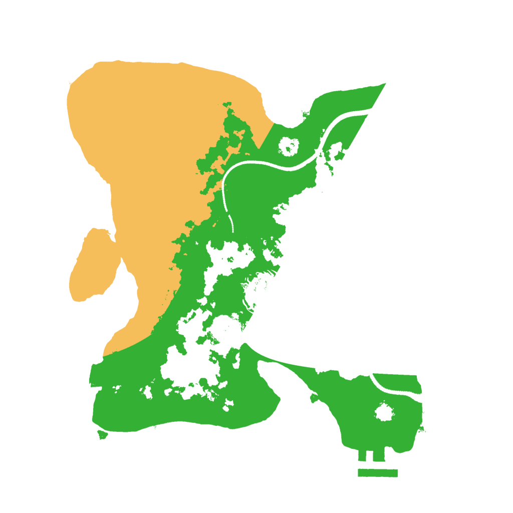 Biome Rust Map: Procedural Map, Size: 2600, Seed: 165280810