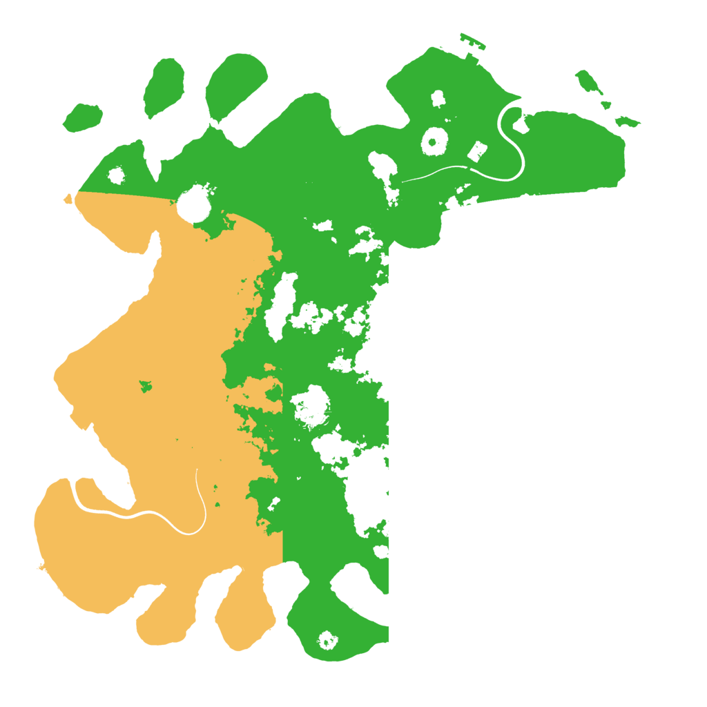 Biome Rust Map: Procedural Map, Size: 3800, Seed: 374971129