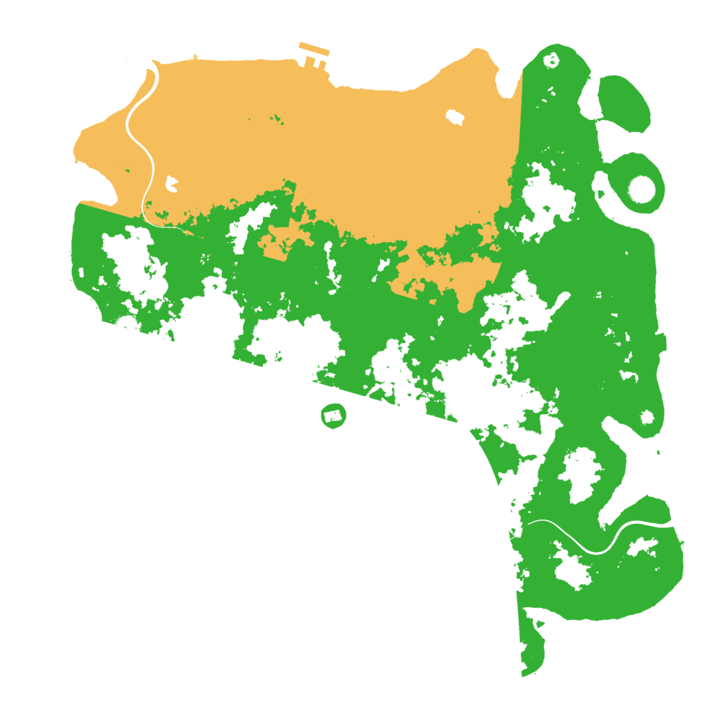 Biome Rust Map: Procedural Map, Size: 4658, Seed: 2147483647