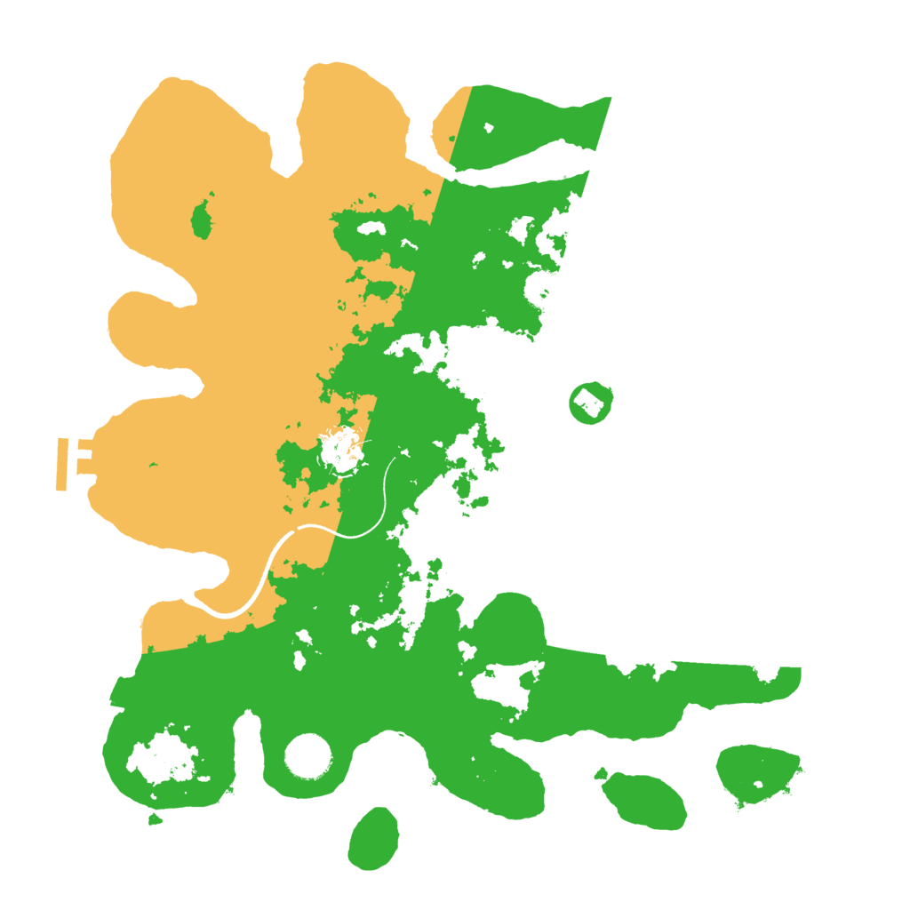 Biome Rust Map: Procedural Map, Size: 3500, Seed: 935514795