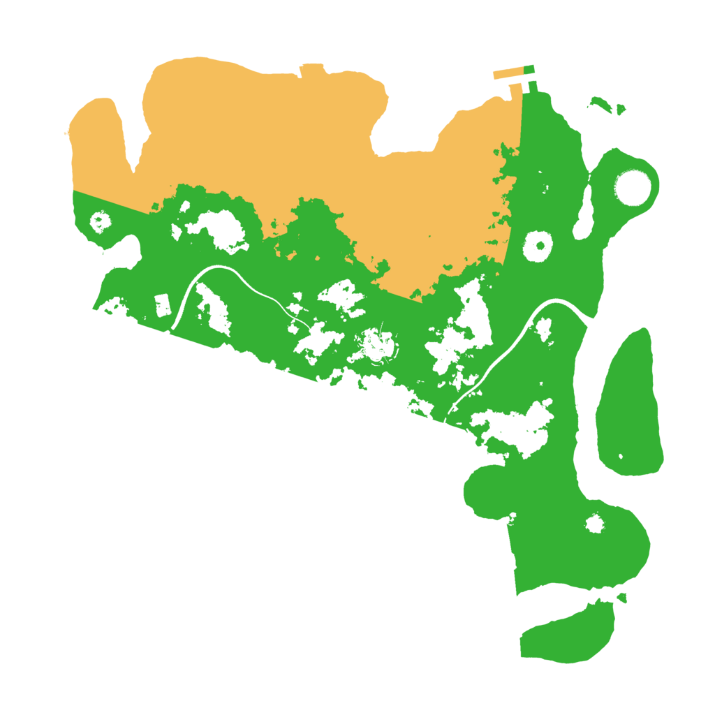 Biome Rust Map: Procedural Map, Size: 3500, Seed: 73249609