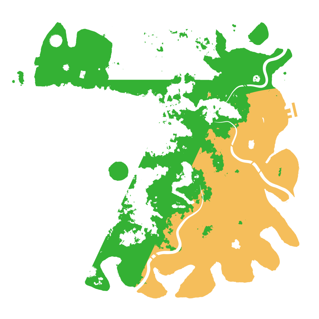 Biome Rust Map: Procedural Map, Size: 4500, Seed: 752603990
