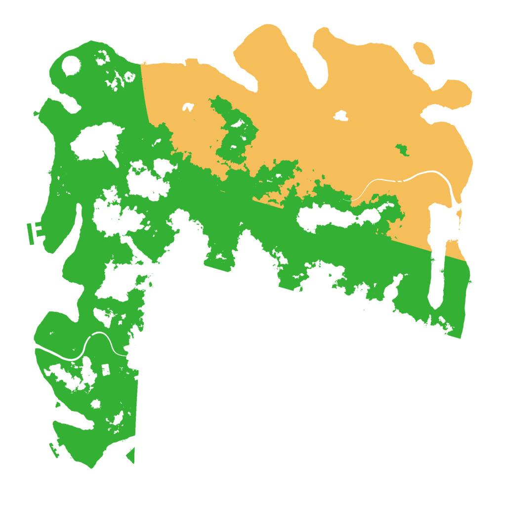 Biome Rust Map: Procedural Map, Size: 4750, Seed: 208