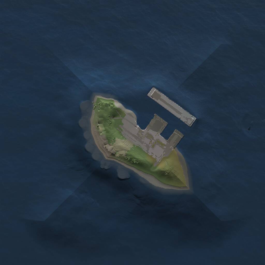 Rust Map: Procedural Map, Size: 1000, Seed: 1959526388, 2 Monuments