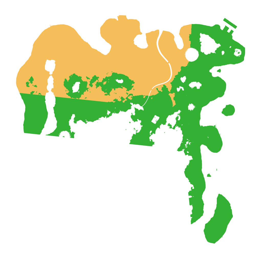 Biome Rust Map: Procedural Map, Size: 3500, Seed: 118621732