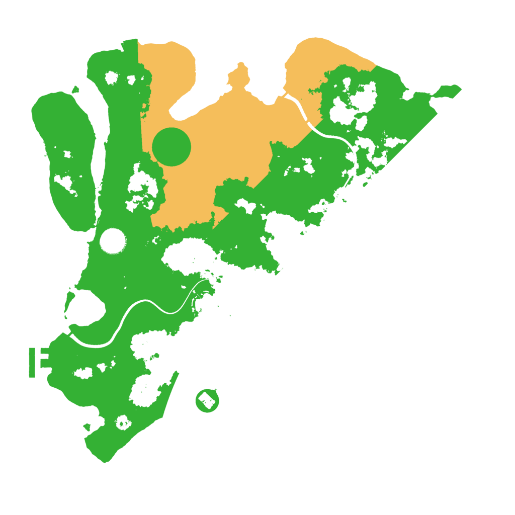 Biome Rust Map: Procedural Map, Size: 3500, Seed: 1610345335