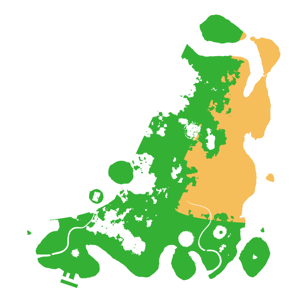 Biome Rust Map: Procedural Map, Size: 3500, Seed: 122710506