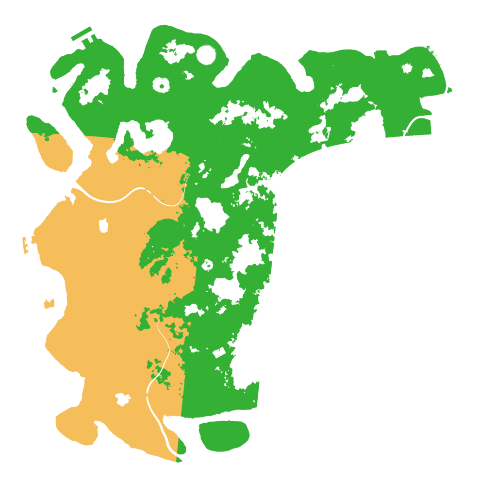 Biome Rust Map: Procedural Map, Size: 4500, Seed: 3088269