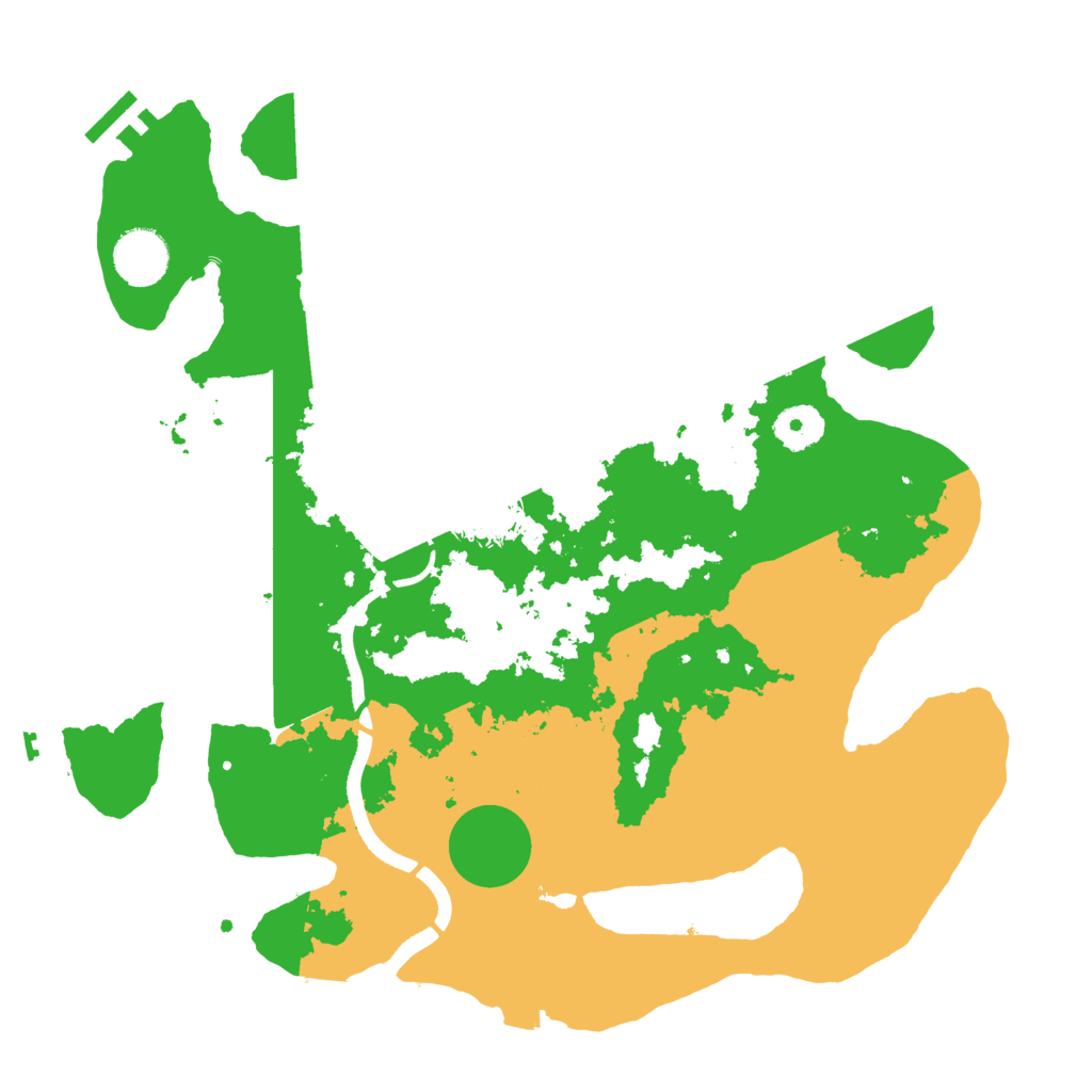 Biome Rust Map: Procedural Map, Size: 3500, Seed: 41257874