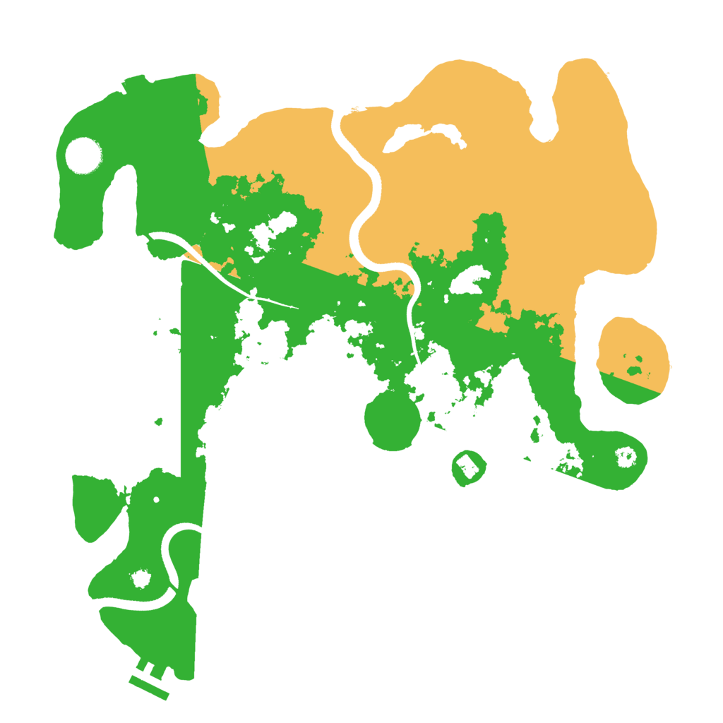 Biome Rust Map: Procedural Map, Size: 3500, Seed: 1412706356