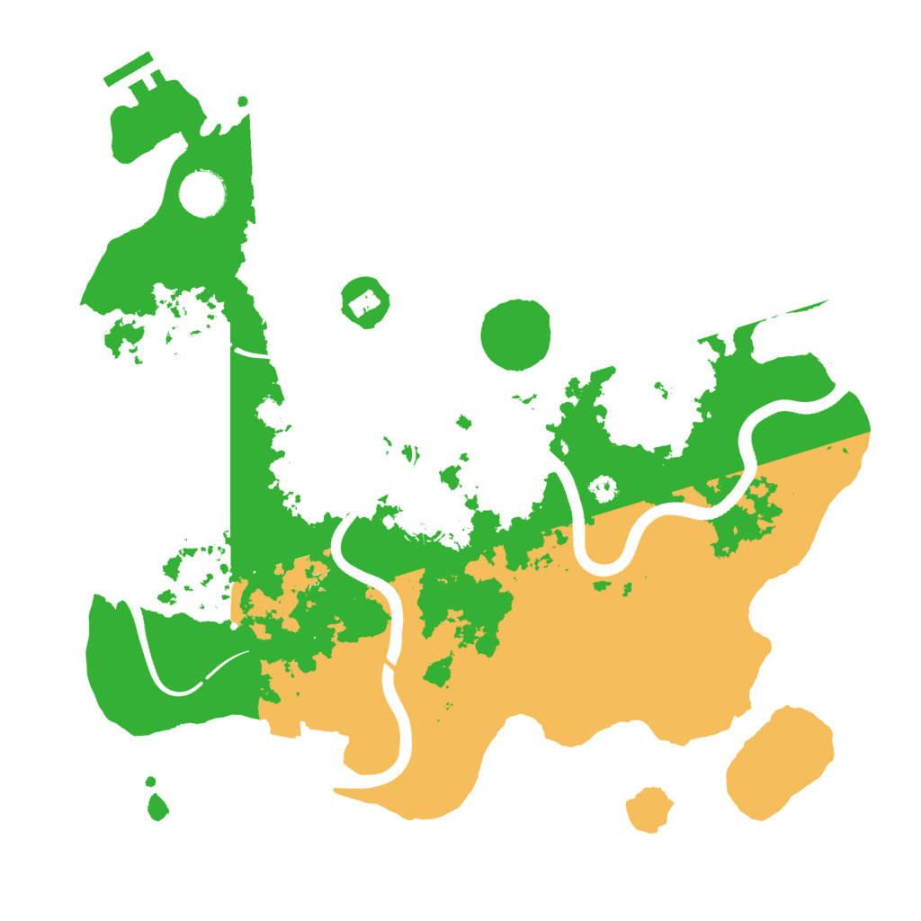 Biome Rust Map: Procedural Map, Size: 3500, Seed: 23895555