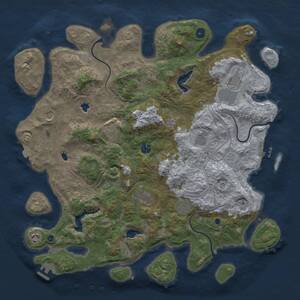 Thumbnail Rust Map: Procedural Map, Size: 4500, Seed: 982688009, 16 Monuments