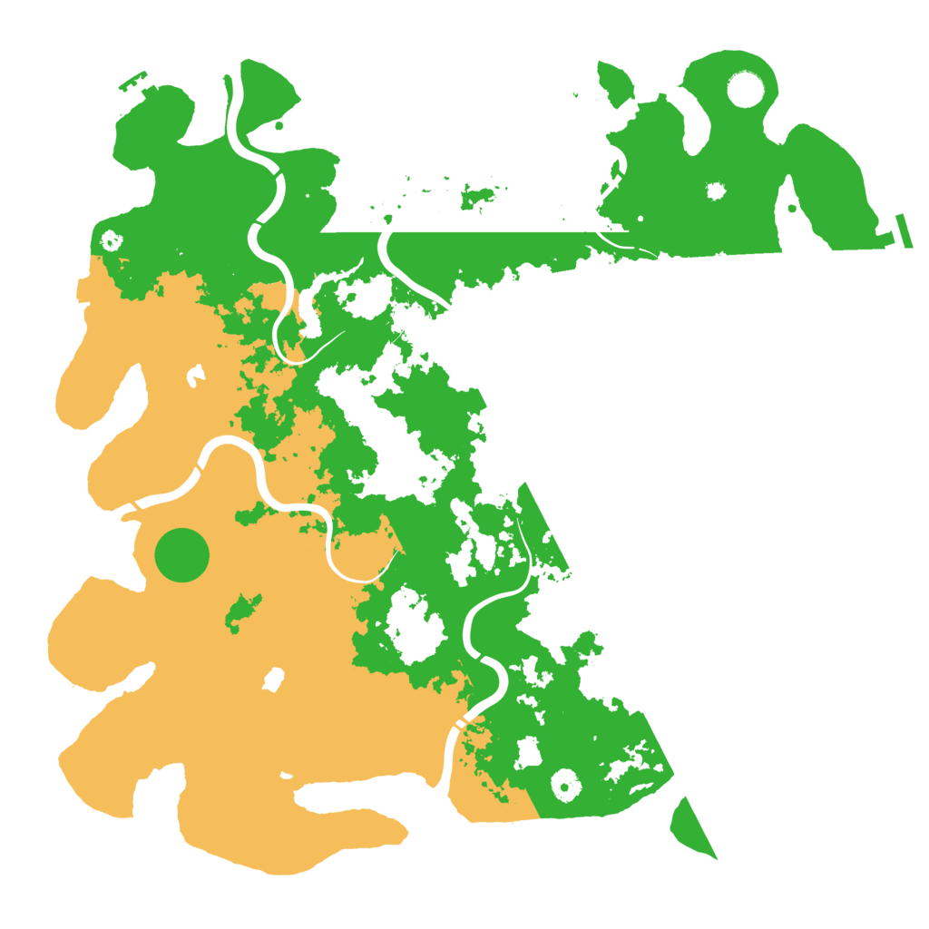 Biome Rust Map: Procedural Map, Size: 4500, Seed: 2077029256