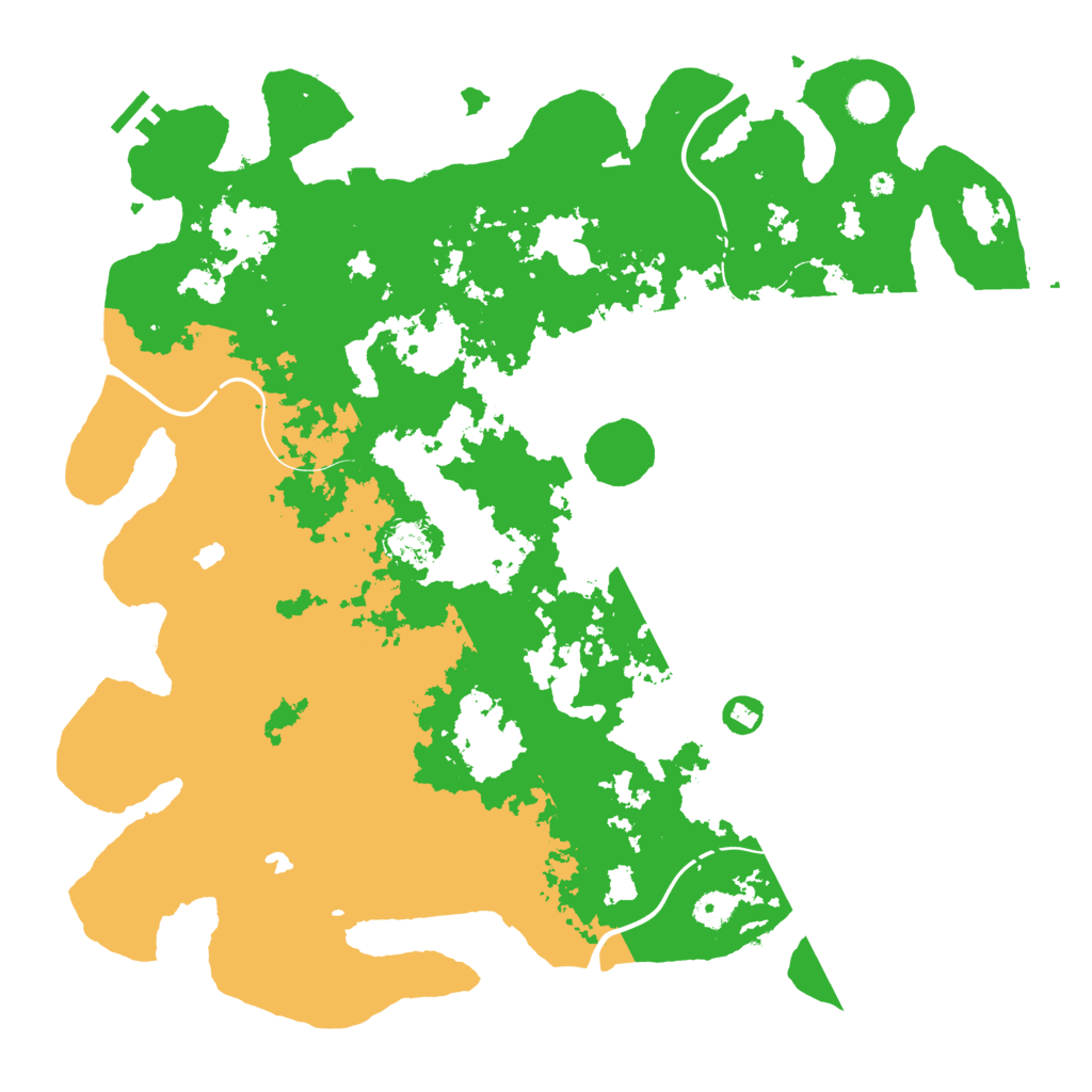 Biome Rust Map: Procedural Map, Size: 4500, Seed: 2077029256