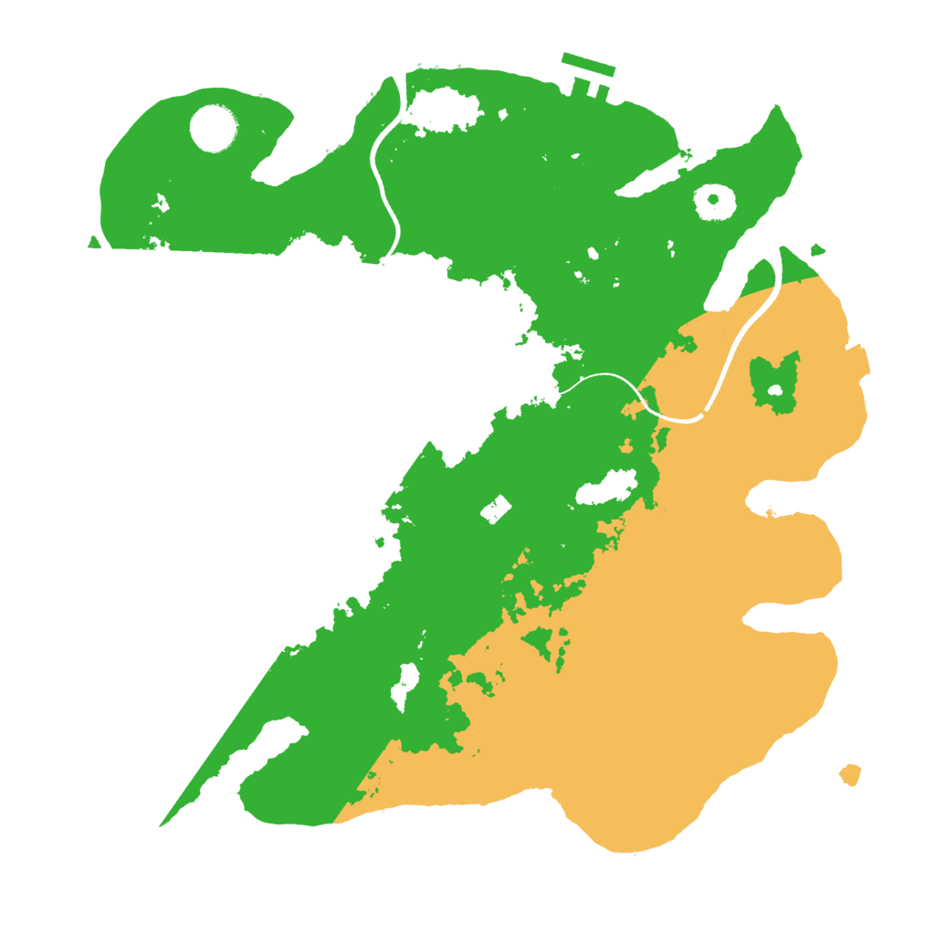 Biome Rust Map: Procedural Map, Size: 3500, Seed: 1052730994