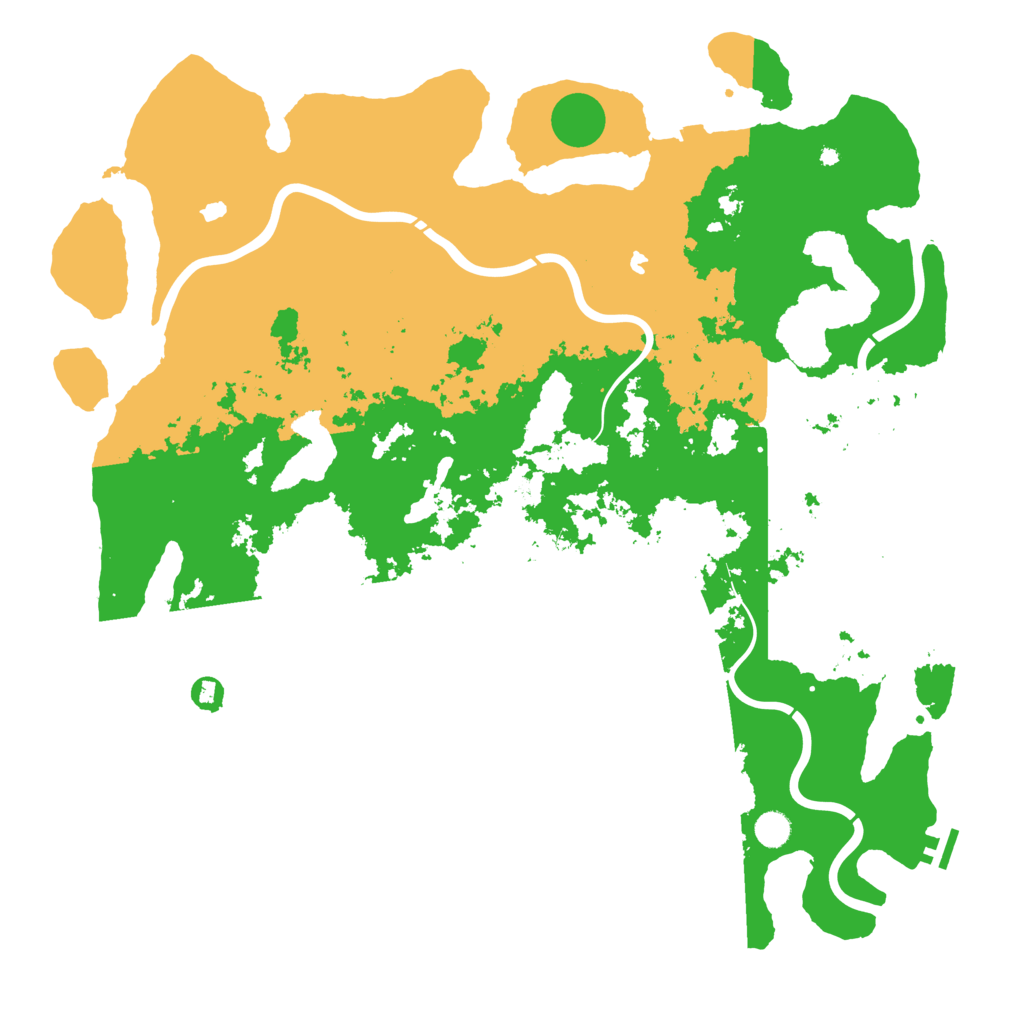 Biome Rust Map: Procedural Map, Size: 5000, Seed: 612248567
