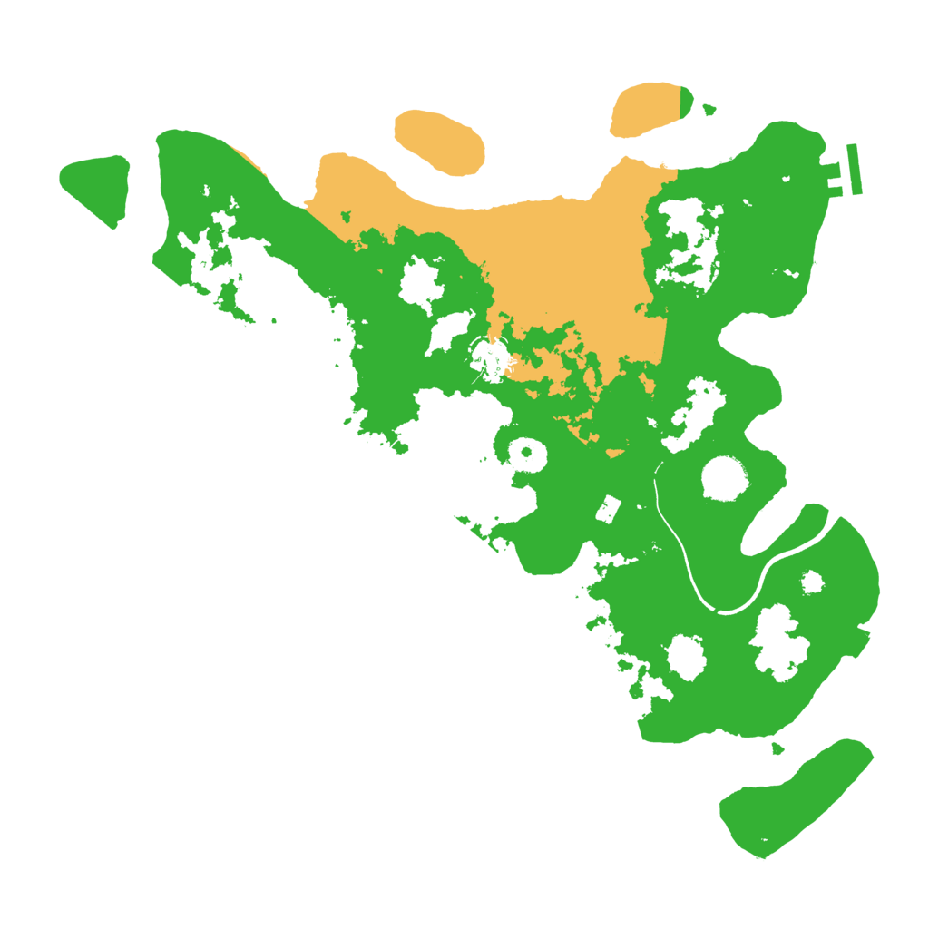 Biome Rust Map: Procedural Map, Size: 3700, Seed: 1737270876