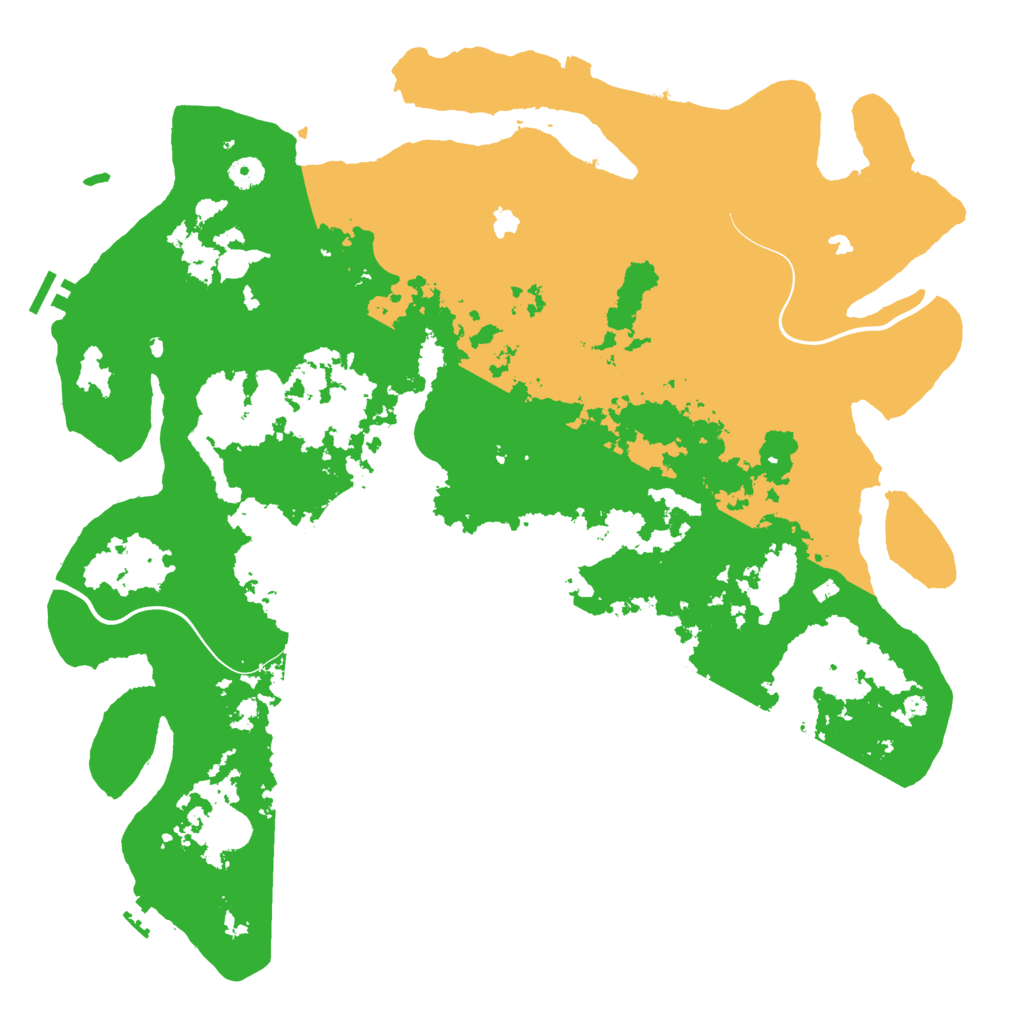 Biome Rust Map: Procedural Map, Size: 4600, Seed: 42069694