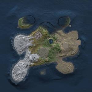Thumbnail Rust Map: Procedural Map, Size: 2000, Seed: 1160270406, 4 Monuments