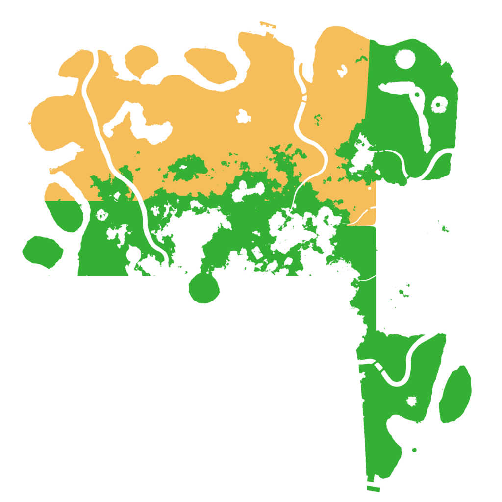 Biome Rust Map: Procedural Map, Size: 4500, Seed: 1999215913